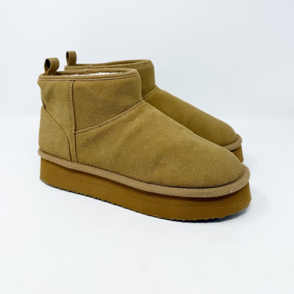 American Eagle The Hangout Platform Bootie Tan 9 - Picture 12 of 12